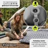 Ultralekki materac dmuchany dwuosobowy do spania na kemping i trekking HyperMotion Campmat – 190x120 cm – szary